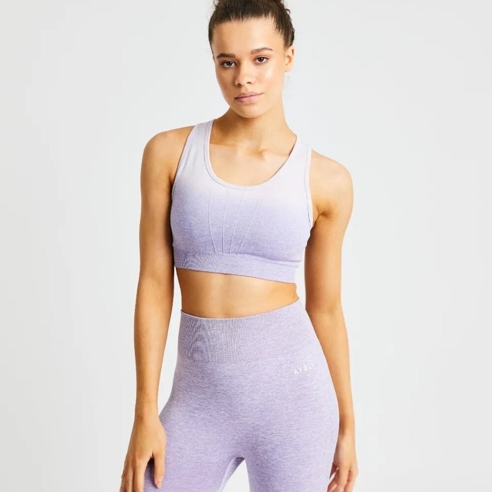 AYBL Pulse Ombré Seamless Sports Bra - Lilac